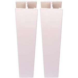 cyclingcolors 2 x plinten, plinten, voor meubels, keuken, sokkel, meerhoekig, 100 mm, wit