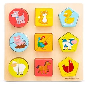 New Classic Toys Geometrische Vormenpuzzel - Dieren