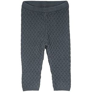 Fred's World by Green Cotton Unisex Baby Knit Weave Pants, stormy blue, 68 cm