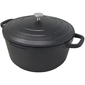 Westinghouse PERFORMANCE SERIE Kookpan groot - 28cm gecoate braadpan - stoofpan voor inductie, alle warmtebronnen en ovenbestendig - inclusief handgreephouder - zwart, WCCC0095028BK