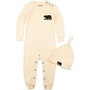Hatley Bear Family Pyjama voor dames, rompertje, wit (white 100), 4XS