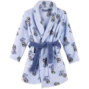 Badjas voor kinderen van Frozen - blauw - maat 5 jaar - lange ochtendjas van 100% polyester coral fleece - inclusief riem om te binden - origineel design in Spanje, Paars, 5 Jaar
