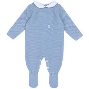 Chicco, Babyrompertje van zacht en licht katoen, met comfortabele beenopening, ideaal voor lente en herfst, ontworpen in Italië, babykleding 0-24 maanden, lichtblauw (4), 9 Maanden