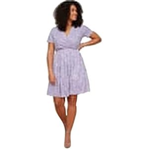 Trendyol Mini A-lijn regular fit gebreide jurk voor dames in grote maten, Lila, 3XL grote maten