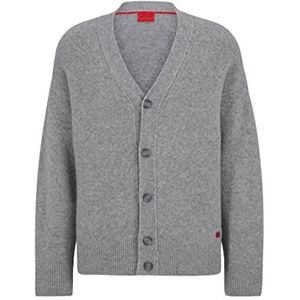 HUGO Heren Sopro Knitted_Cardigan, Medium Grey38, M