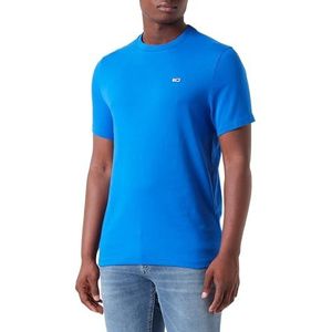 Tommy Jeans Heren Tjm Slim Jersey C hals Ext Dm0dm09598 S/S gebreide tops, Perzisch Blauw, XL