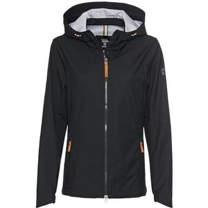 camel active Softshelljas voor dames van gerecycled polyester, zwart, 48