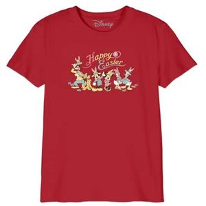 Disney Happy Easter Mickey Group BODMICKTS093 T-shirt voor jongens, rood, maat 08 jaar, Rood, 8 Jaren