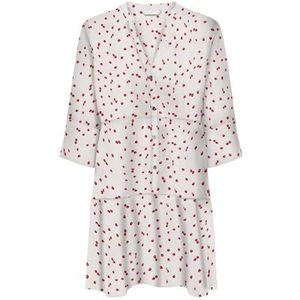 Onlnova Life Vis Thea Sleeve Dress AOP, cloud dancer, L