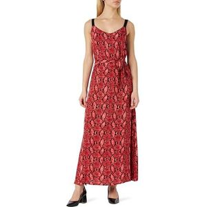 nolie Dames maxi-jurk 19222832-NO01, rood slang, S, maxi-jurk, S