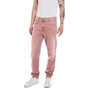 Replay Heren Jeans Sandot Tapered-Fit, Brick Delavè 250, 34W / 32L