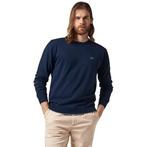 La Martina - Men's wool-blend sweater, Navy, Man, XL