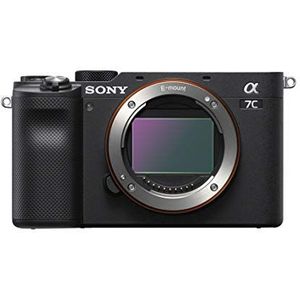 Sony Alpha 7 C | Fullframe systeemcamera (Compact en lichtgewicht, Real-time autofocus, 24.2 megapixels, 5-assige beeldstabilisatie, grote batterijcapaciteit) - body - Zwart