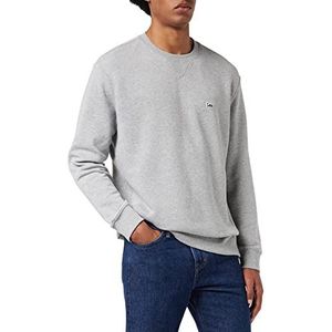 Lee Plain Crew Sweatshirt, voor heren, grijs (Grey Mele Mp), L EU