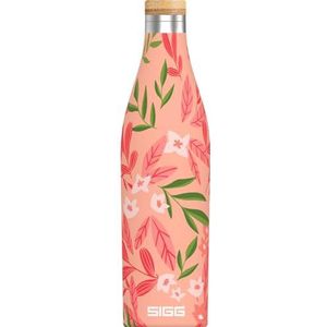 SIGG Meridian Sumatra Tree Drinkfles (0,5 l), lekvrije drinkfles van roestvrij staal met bamboe, isoleerfles voor koude en warme dranken, samenwerking met One Tree Planted