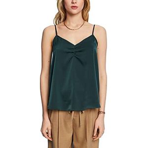 ESPRIT Dames 013EE1F310 blouse, 376/Dark Teal Green 2, S, 376/Dark Teal Green 2, S