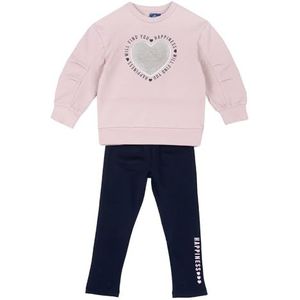 Chicco Tweedelig trainingspak voor meisjes en jongens, middelroze, 4 anni