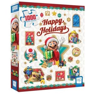 Mario Happy Holidays puzzel 1000 stukjes