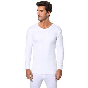 Heren Thermoshirt - Streepjesprint - Lange Mouwen - V-hals