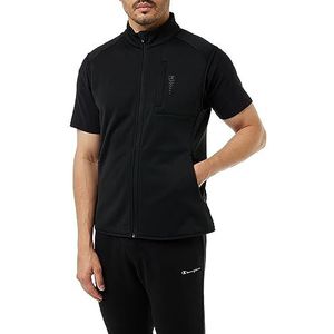 Champion Athletic C-Tech Full Zip Vest Fleece Sweatshirt, Zwart, XL Heren FW23, Nero, XL