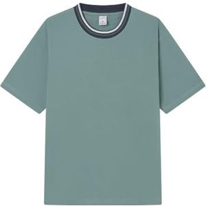 Springfield Tipping SS Piqué T-shirt, 100% Bci-katoen, groen, XL