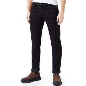 Replay Heren Jeans Grover Straight-Fit, Black 098, 27W / 32L