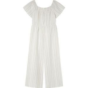SPRINGFIELD Meisjesoverall, linnen, gestreept, Wit (Bedrukt), 12 Jaar