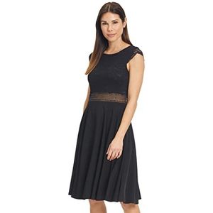 Vera Mont Dames 8631/4514 jurk, zwart, 34, zwart, 34