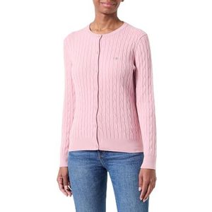 GANT Stretch Cotton Cable Cardigan, roze (dusty pink), XXL