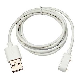 SYSTEM-S USB 2.0 kabel 100 cm oplaadkabel voor Oppo Band 2 Smartwatch in wit