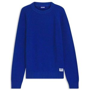 Hugo - Sonnee 10275520 - Trui - Zwart - Relaxte Pasvorm