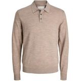 Jack & Jones - Trui - Greige - Knitwear - Lange Mouw