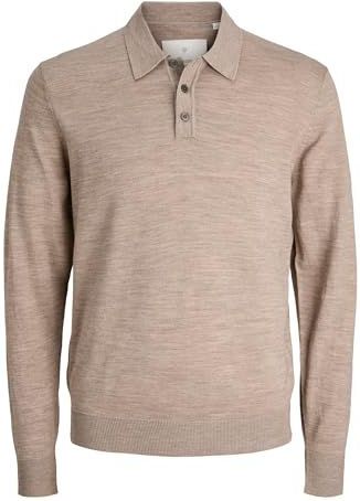 Jack & Jones - Trui - Greige - Knitwear - Lange Mouw