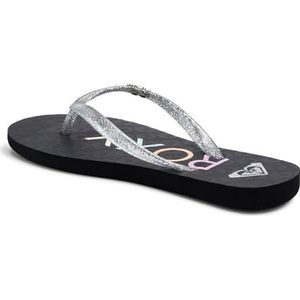 Roxy Viva Sparkle sandalen, zwart/met zilver, 30 EU, Black Met Silver., 30 EU