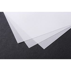 Clairefontaine 975117C Ries transparant papier (DIN A2, 42 x 59,4 cm, 10 vellen, 140 g, ideaal voor technische tekens) transparant