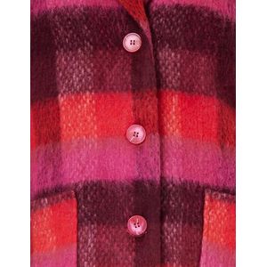 Minus Dames Grace Wool Jas, Sangria Pink, 10, Sangria Pink, 36