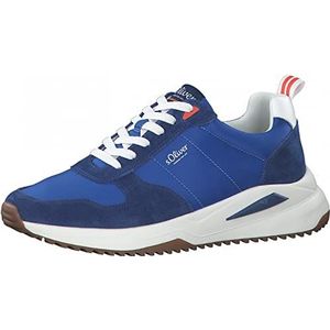 s.Oliver Heren Sneaker Low 5-13614-38, blauw, 47 EU