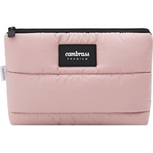 Cambrass Toilettas voor het opbergen van cosmetica voor baby's, cosmeticatas met ritssluiting, organizer voor cosmeticatas, Urban Pink, 6 x 28 x 20 cm