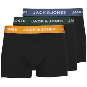 JACK & JONES Jacgab Trunks 3 Pack Noos, donkergroen/verpakking: zwart - zwart, XXL