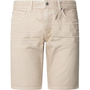 Pepe Jeans Heren TAPER SHORT Shorts, Beige (Denim - YH2), 40, Beige (Denim - Yh2), 40W