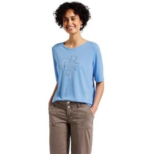 Street One - Shirt - Zwart - Jersey - Korte Mouwen