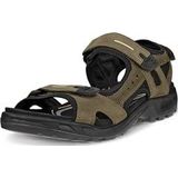 ECCO - Yucatan - Sandalen - Tarmac - Bovenwerk van Nubuckleer en Textiel - Duurzame Rubber Zool