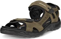 ECCO - Yucatan - Sandalen - Tarmac - Bovenwerk van Nubuckleer en Textiel - Duurzame Rubber Zool