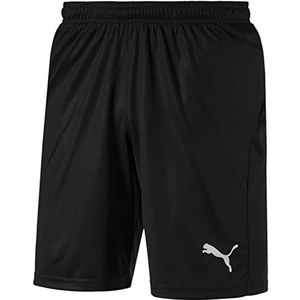 PUMA Heren, LIGA Shorts Core met korte slang, zwart-wit, L