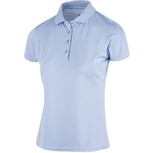 Island Green Dames IGTS1851 Golf Essentials Dames Comfort Fit Stretch Ademend Golf Sport Micro Pique Poloshirt, Cerulean, UK 8