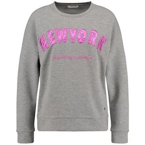 KEYLARGO New York Round Sweatshirt voor dames, Grey Mel. (1105), S