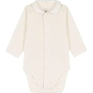 Petit Bateau Babybody met lange mouwen, uniseks, A051C voor kinderen, gemengd, Marshmallow, 6 Maanden