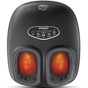 Snailax Shiatsu Voetmassageapparaat met warmte voor plantaire fasciitis, neuropathie pijn, diepe kneden voeten massageapparaat met compressie, vibratie, voetwarmer voor thuiskantoor, maat 12,