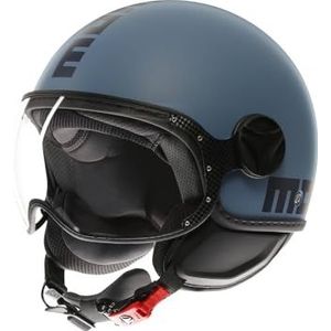 FGTR - Classic Motorhelm - Zwart - ABS - Anti-kras Vizier UV400