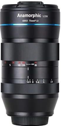 SIRUI - 75 mm F1.8 1,33X S35 - Anamorfe Bioscooplens - RF-Mount - Voor R5/R6/C70